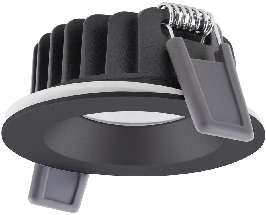 LEDVANCE Spot Air FIX P 6W 930 PS DIM, Einbaustrahler, feststehend, IP65, 3000K, warmweiß, schwarz (4058075799967)