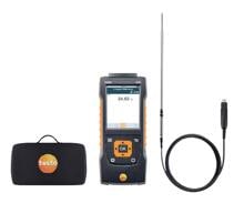 Testo 440 Labor-Set, Klimamessgerät, glasummantelter Laborfühler, Bluetooth, schwarz (0563 4412)