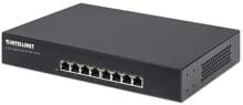 Intellinet 8-Port PoE+ Gigabit Desktop Switch 8xPoE-Ports 140W Lüfterlos, schwarz (560641)