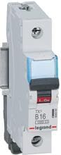 Legrand TX3 Leitungsschutzschalter, Charakteristik B, 16A, 1-Polig, 6kA, weiß (404084)