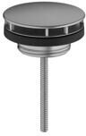 hansgrohe Ablaufgarnitur nicht verschließbar für Waschbecken, Messing, Brushed Black Chrome, (50001340)