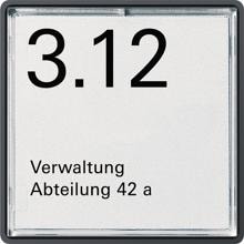 Namensschild/Türschild, Rufsystem 834, für Edelstahl/ Aluminium, Gira 1071202