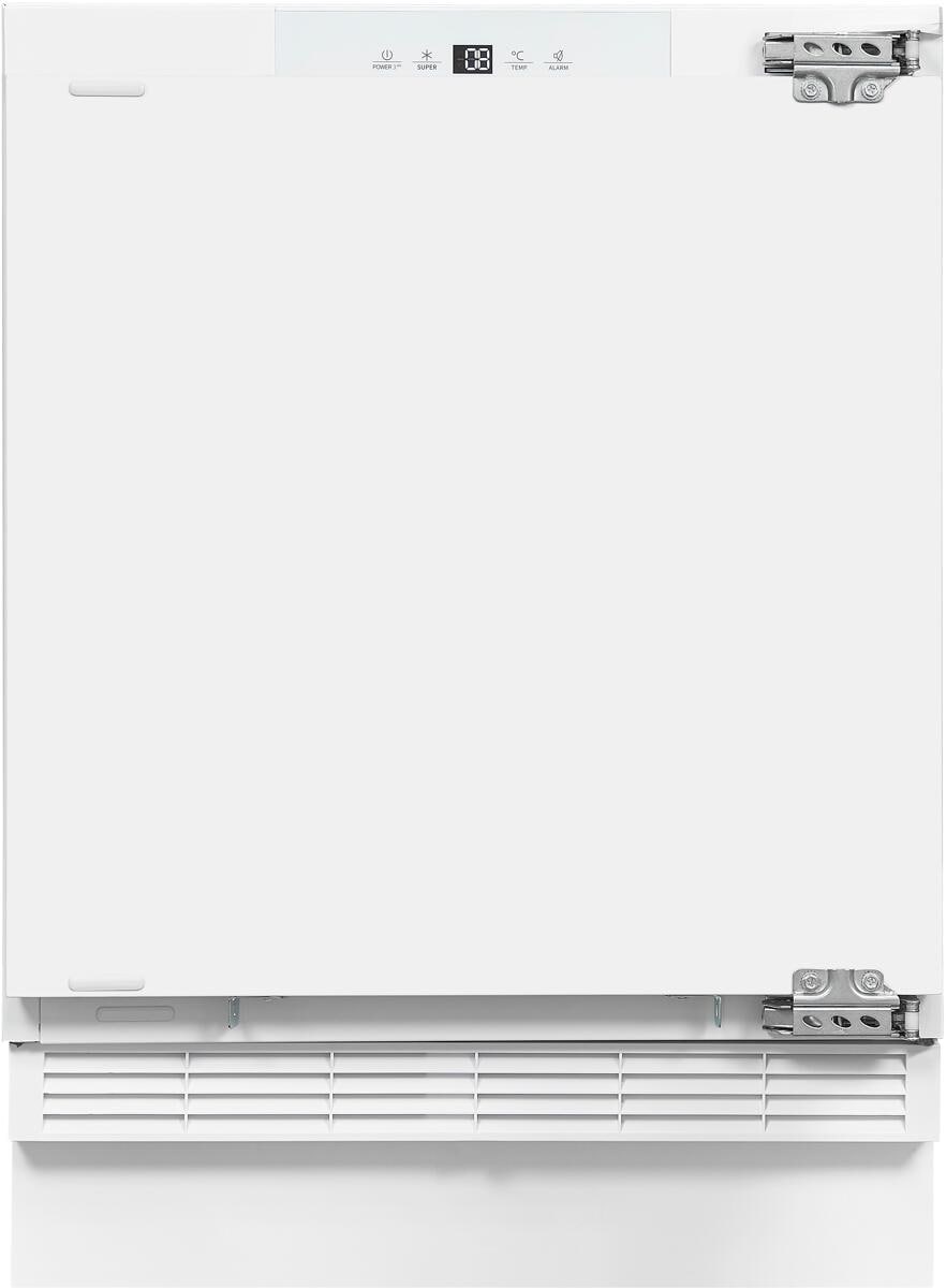 Exquisit UKS130-4-FE-010E Unterbau-Kühlschrank, Nischenhöhe: 82,5 cm, 121L, Festtürtechnik, Schnellgefrieren, weiß