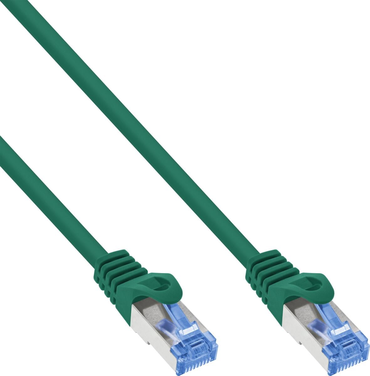 InLine Patchkabel, Cat.6A, S/FTP, TPE (LSZH), CCA, grün, 0,3m (72633G)