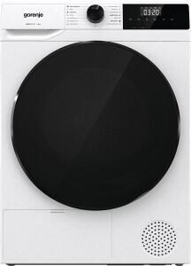 Gorenje DHNA92/DE 9kg EEK: D Wärmepumpentrockner, 59,5 cm breit, 15 Programme, Knitterschutz, LED Display, Kindersicherung, Feuchtesensor, weiß