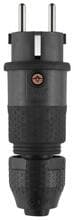 ABL Professional Stecker SCHUKO, französisch, belgisch, Elamid-2K, IP54, schwarz (100000068)