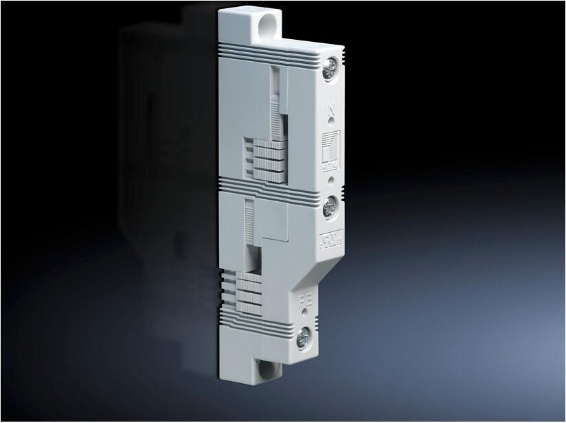 Rittal SV 9340.040 Sammelschienenhalter, 2-polig, 60 mm Schienenmittenabstand, für Sammelschiene BH: 12x5-30x10 mm, 1 VE/Pack = 4 Stück