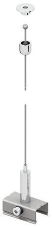 LTS ST-A L23/9000-KIT4/1500 ONETrack Abhänge-Set Seil+Klammer, L 1500mm ...