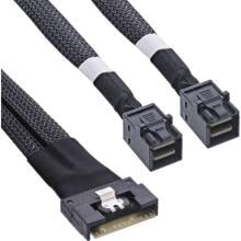 InLine Slim SAS Kabel, SFF-8654 8i zu 2x SFF-8643