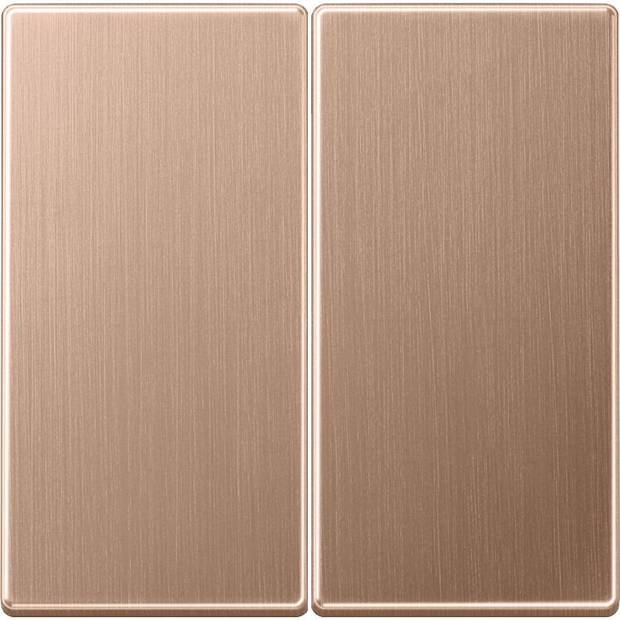 Jung BRG1702 LB-Management Taster 2fach, Metall, PVD-beschichtet, Serie LS, Bronze gebürstet