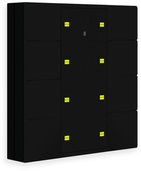 MDT KNX RF+ Funk Taster Plus, Kanäle 8-fach, schwarz matt (RF-TA55A806.01)