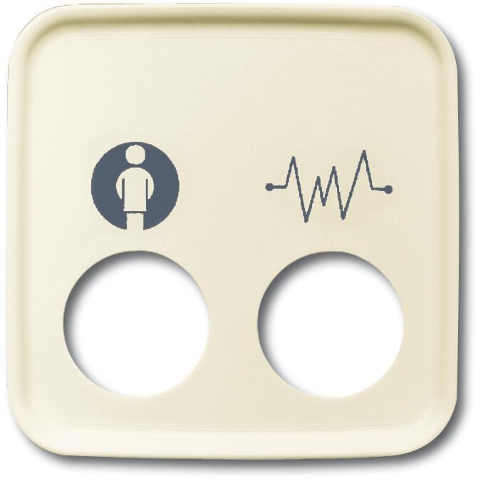 Busch-Jaeger 2548-020 E-212 Zentralscheibe, Duro 2000 SI, weiß (2CKA001724A2700)