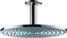 hansgrohe Raindance S Duschkopf 240 1 Strahlart wassersparend mit Deckenanschluss, Metall, 9 l/min, 240 mm, Chrom, (27463000)