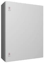 Rittal AX 1058.000 Kompakt-Schaltschrank, BHT: 600x800x250 mm, Stahlblech, mit Montageplatte, eintürig, zwei Vorreiberverschlüsse