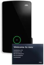 ABL eM4 Single Wallbox reev ready, Extender+ mit Ladesteckdose, 32A, 22kW, schwarz (100000203)