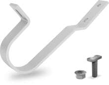 K2 Systems Dachhaken SingleHook FT Set, für flache Ziegel, Edelstahl, silber (2002568)