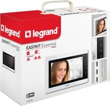 Legrand EASYKIT Essential Video-Innenstelle, 7"-Hochglanz-Farbmonitor, Sensortasten, Weiß (363225)