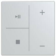 Busch-Jaeger LFMW/A.4.63.1-83 Taster für Keypad, Busch-axcent, Solo, future, 4-fach, Symbol Musiksteuerung, Aluminium (2CKA006199A0329)