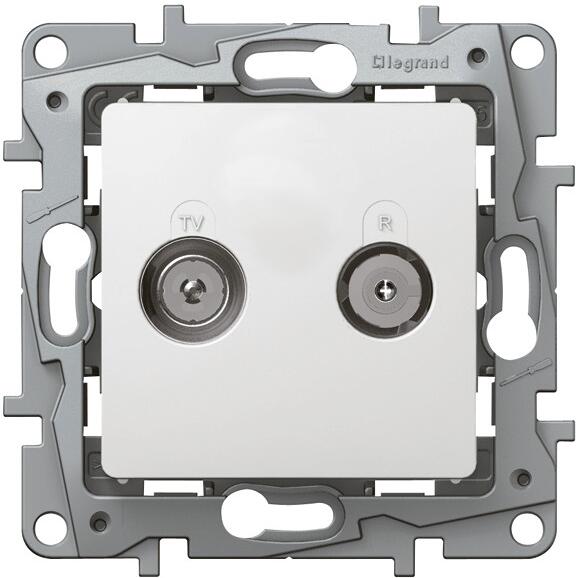 Legrand Durchgangsdose 14 dB, Ultraweiß (664561)