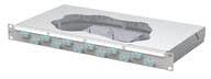Metz Connect Patchfeld, OpDAT, fix2, splice, 12xSC-D, OM3, grau (150455BA12-F)
