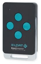 ELDAT RT42E5004-01-21K Handsender 4-Kanal, Metallbügel 2x EIN/AUS 1x AUF/STOPP/ZU 4x IMPULS schwarz