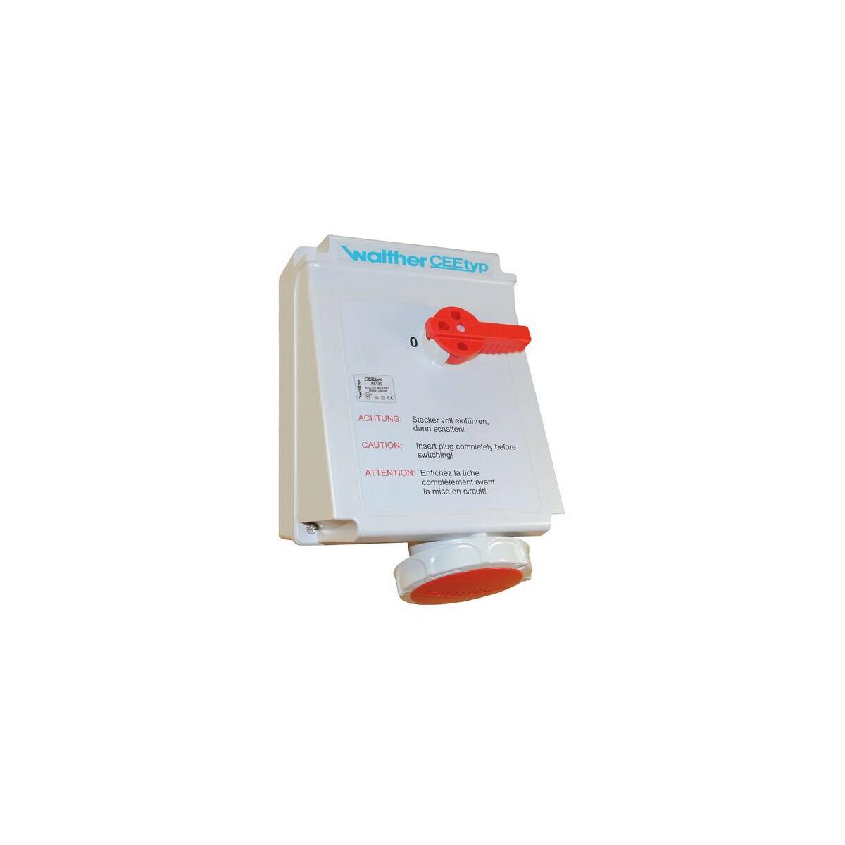 Walther Werke CEE-Wandsteckdose 63A 5P 400V 6h IP67 (AE169)