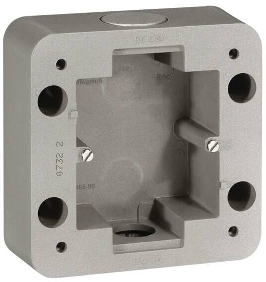 Legrand Aufputz Gehäuse 1-fach IP55 IK10 Soliroc grau (077890)