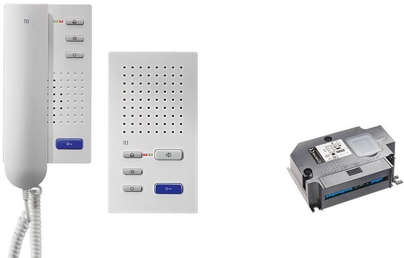 TCS PSC2120-0000 Audio-Außenstation, mit 2x Türtelefon, weiß