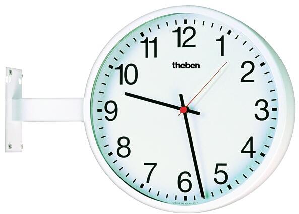Theben OSIRIA 242 AR KNX Innenuhr rund, Wand/Decke, Metall, 40 cm, arabische Zahlen, doppelseitig 5009250