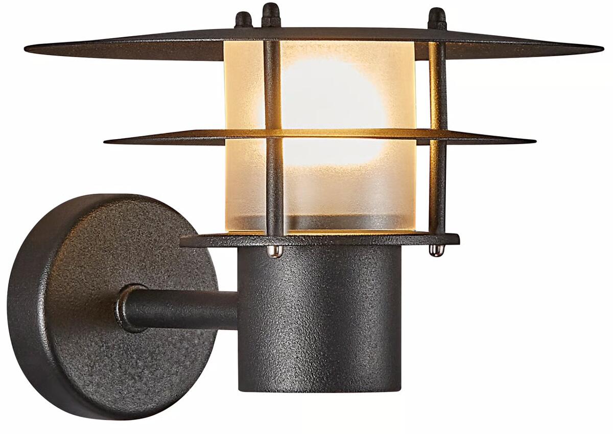 Nordlux Bastia 24 Wandleuchte, E14, IP54, 12W, schwarz (2118041003)