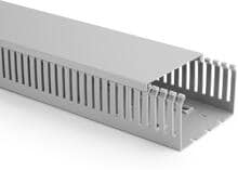 HellermannTyton HTWD-PN-40X60-PVC-GY Verdrahtungskanal 40x60 mm, 2000 mm, PVC, grau (184-10148)