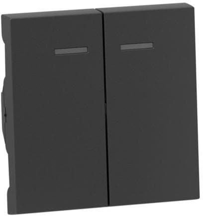 Legrand SEANO Serienwippe für beleuchtete Serienschalter, Doppelwechselschalter und Doppeltaster, anthrazit lackiert (765409)