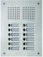 Lippert 410, UP-Türstation, Edelstahl 2-spaltig, Audio neutral, Unterputz