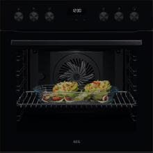 AEG KOMBI425IB EEK: A+ Herdset mit Induktionskochfeld (OU5AE20AK+ TX64IC00XB), 60 cm breit, 71 L, Uhr, Uhr, schwarz