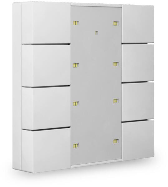 MDT KNX Plus 55 TS Taster, 8-fach, reinweiß glänzend (BE-TA55T8.G2)