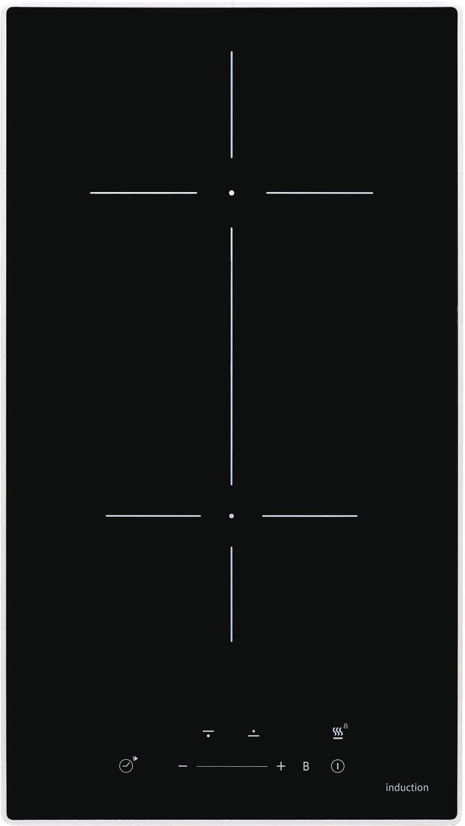 Exquisit EKI300-B-R-380 Domino Induktionskochfeld, Touch-Control, Brückenschaltung, Timer Digital, Kindersicherung, Restwärmeanzeige