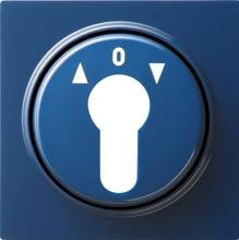 Abdeckung für Schlüsselschalter 2polig und Schlüsseltaster 1polig, S-color, Blau, Gira 066446