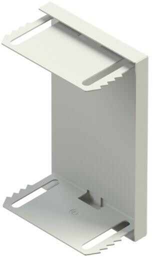 Niedax GADU 110T70 VW GK-Endabschlussdeckel, umgreifend, 112x70 mm, Stahl, bandverzinkt, verkehrsweiß