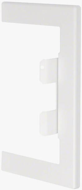 Hager BRS85130W9016 Wandanschlussblende 83x130mm, verkehrsweiß