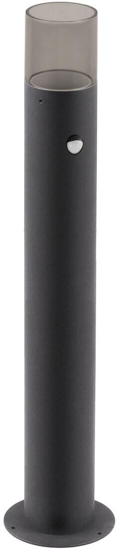 EVN Wegeleuchte mit Dämmerungs- und Bewegungsmelder, 650mm, IP44, 230V, E27, max. 13W, mit rauchgrauer Abdeckung, rund, anthrazit (WRS652715S)
