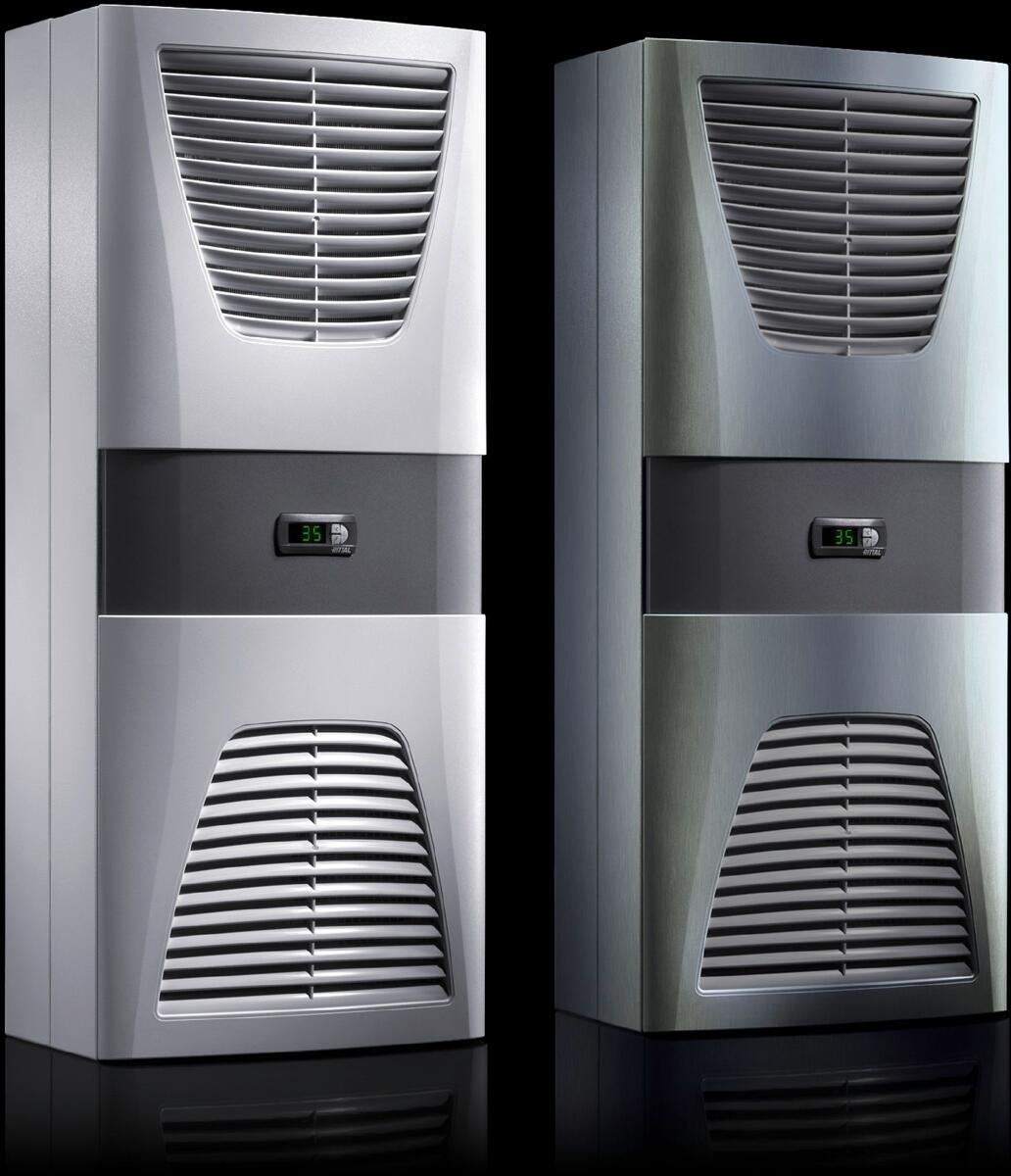 Rittal SK 3305.540 Kühlgerät Blue e, Wandanbau, 1,6 kW, 400-460 V, 3~, 50/60 Hz, Stahlblech, BHT: 400 x 950 x 260 mm