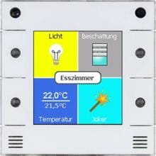 digitalSTROM AIZO X-UL-10230 u::lux Switch dS, moderne Gebäudeautomation, Farbgrafikdisplay, 230V, weiß (X-UL-10230)