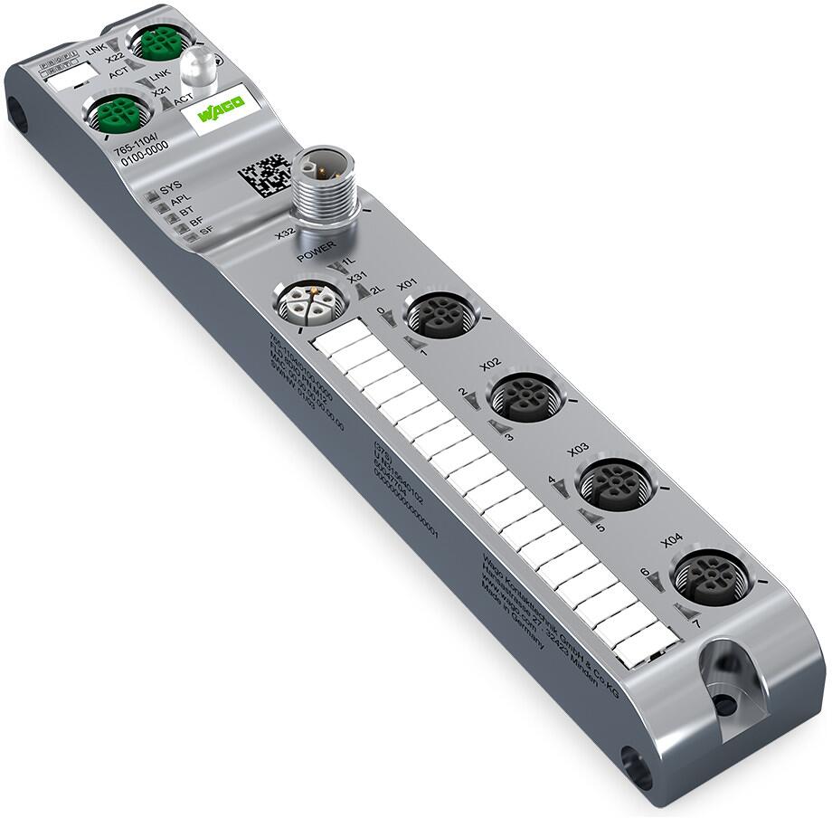 Wago 765-1104/100-000 8-Kanal-Digitalein-/-ausgang, Profinet, 24VDC/2A ...