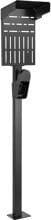 InLine Universal Wallbox-Standfuß mit EV-Ladekabel Halterung, schwarz (59989B)