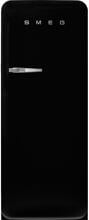 Smeg FAB28RBLM6 50's Style Retro Stand Kühlschrank mit Gefrierfach, 60,1 cm breit, 270 L, Türanschlag rechts, schwarz matt