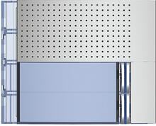 Bticino (351021) Frontblende für Türlautsprecher Basic mit 2 Ruftasten