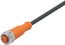 ifm EVC003 Anschlusskabel mit Buchse, M12, PUR, 10m, halogenfrei, schwarz