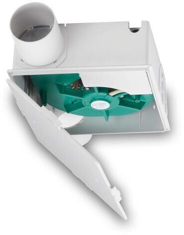 HELIOS SVV 80 SlimVent Radialventilator, Anschlussstutzen für DN 80, weiß (2660)