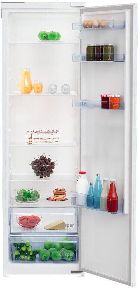 Beko BSSA315K4SN Einbaukühlschrank ohne Gefrierfach, Nieschenhöhe 178 cm, 309 L, Schlepptürtechnik, LED Illumination, weiß