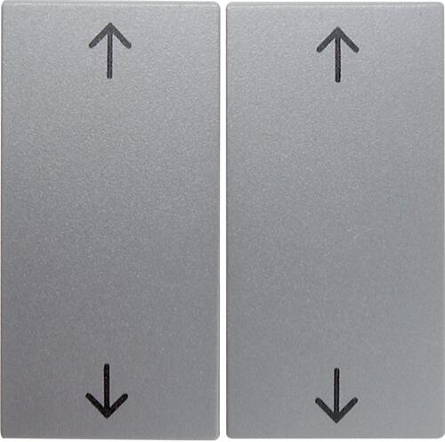 Berker 16441404 Wippen mit Aufdruck Symbol Pfeile, B.7, alu matt, lackiert